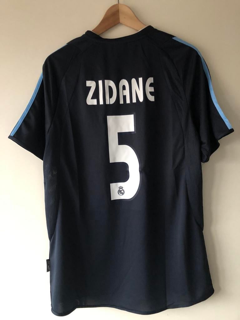 Zidane Real Madrid retro voetbalshirt maat L, Ophalen of Verzenden, Zo goed als nieuw, Wit