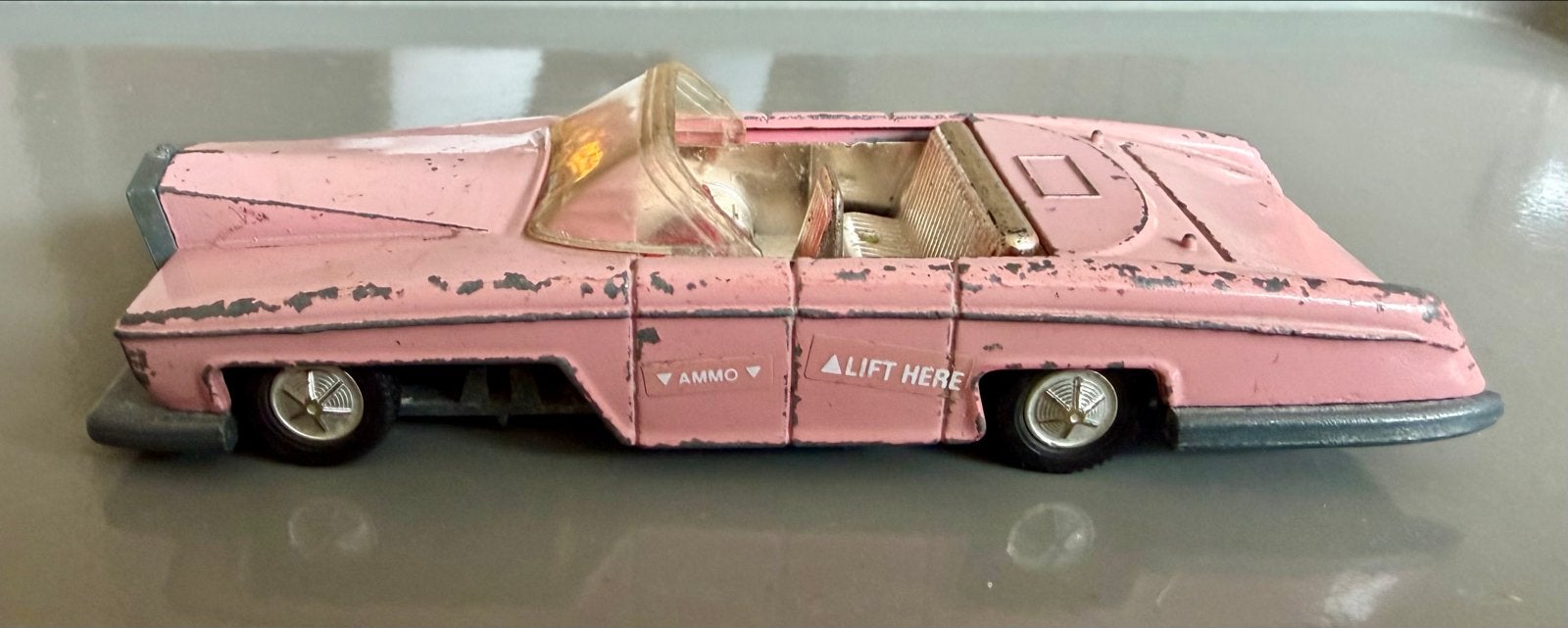 Dinky toys lady Penelope’s FAB 1 thunderbirds, Ophalen of Verzenden, Gebruikt