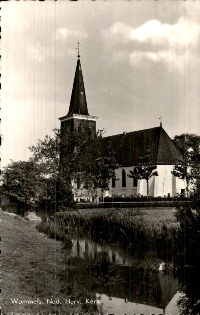 Wommels - Ned. Herv. Kerk - Exterieur, Ophalen of Verzenden, 1940 tot 1960, Ongelopen, Friesland