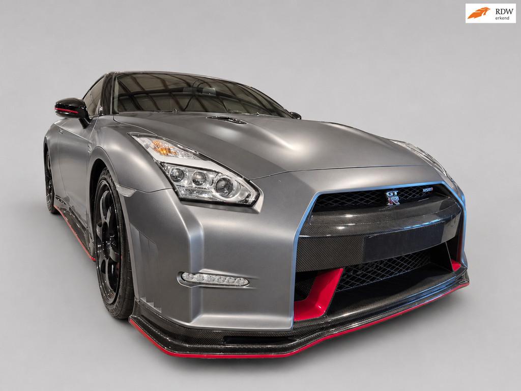 Nissan GT-R 3.8 V6 NISMO Stealth Grey - 600 pk - Carbon Aero, Auto's, Gebruikt, Zwart, GT-R, Leder