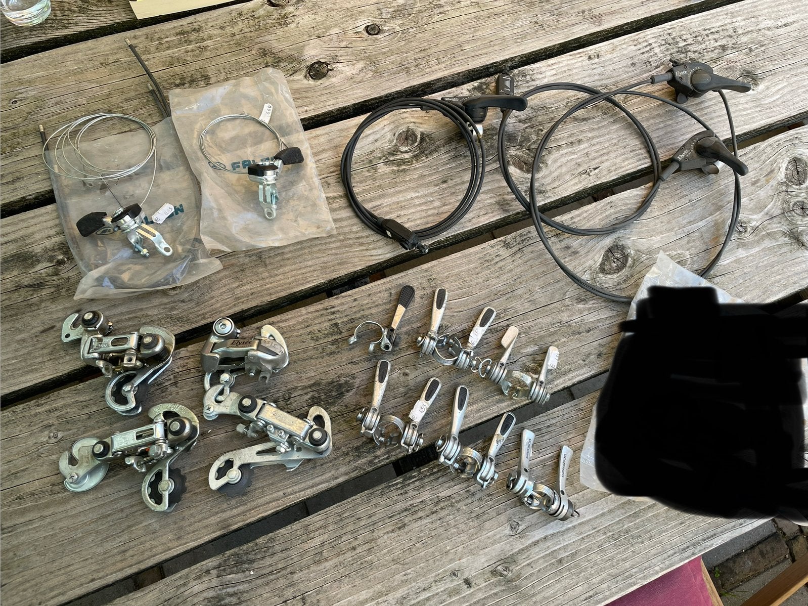 ** Vintage Derailleurs en Shifters - Diverse Merken **, Gebruikt, Ophalen of Verzenden, Derailleur of Ketting, Aluminium