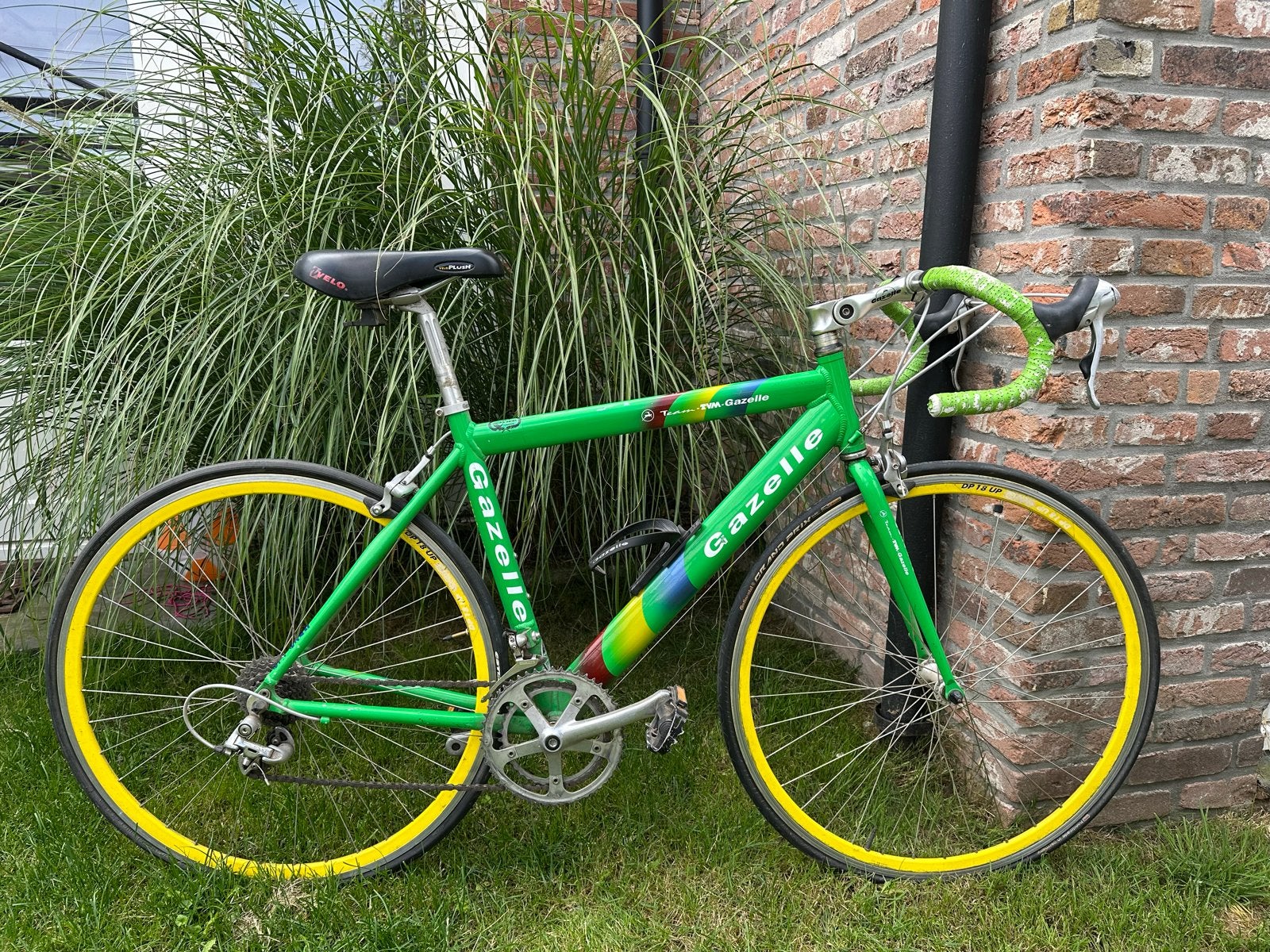 Gazelle Team TVM racefiets - Groen, retro, wielrenfiets, Ophalen, 28 inch, Gebruikt, Aluminium