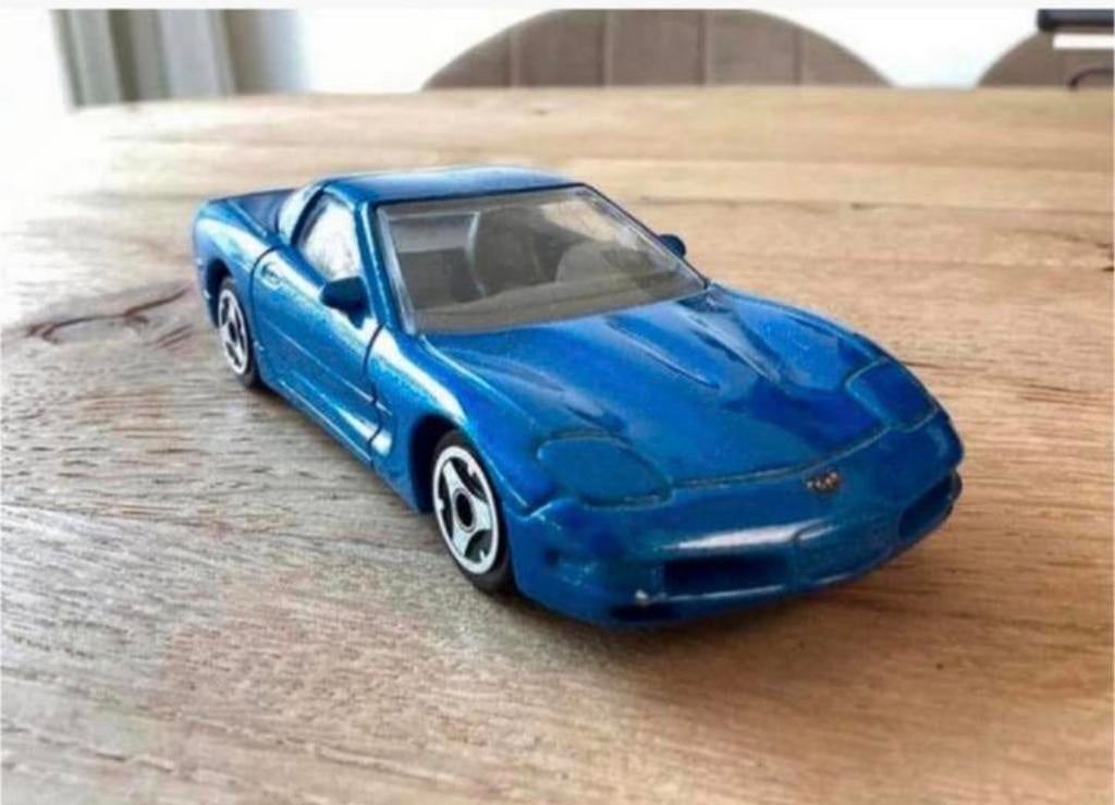 Chevrolet Corvette C5 1:43 – Bburago – Made in Italy, Ophalen of Verzenden, Zo goed als nieuw, Auto, Overige merken