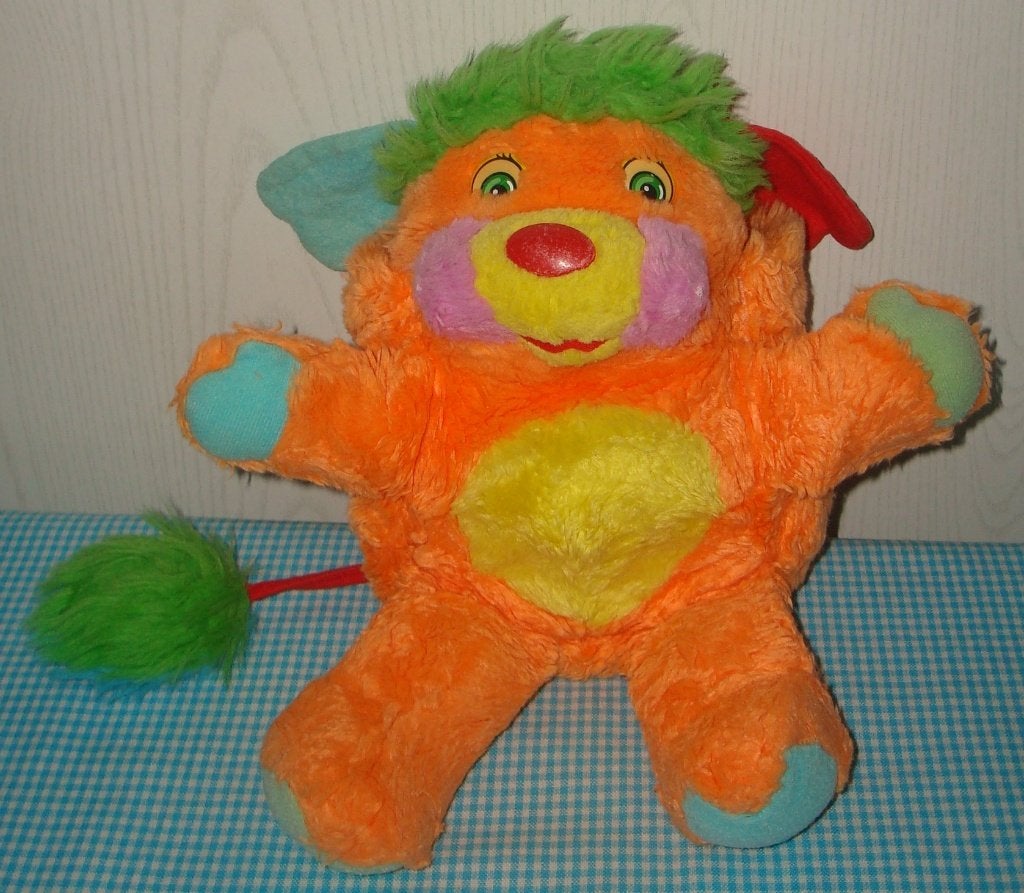 POPPLES knuffel ORANJE en diverse kleuren vintage, Oranje, Gebruikt, Overige merken, Overige karakters