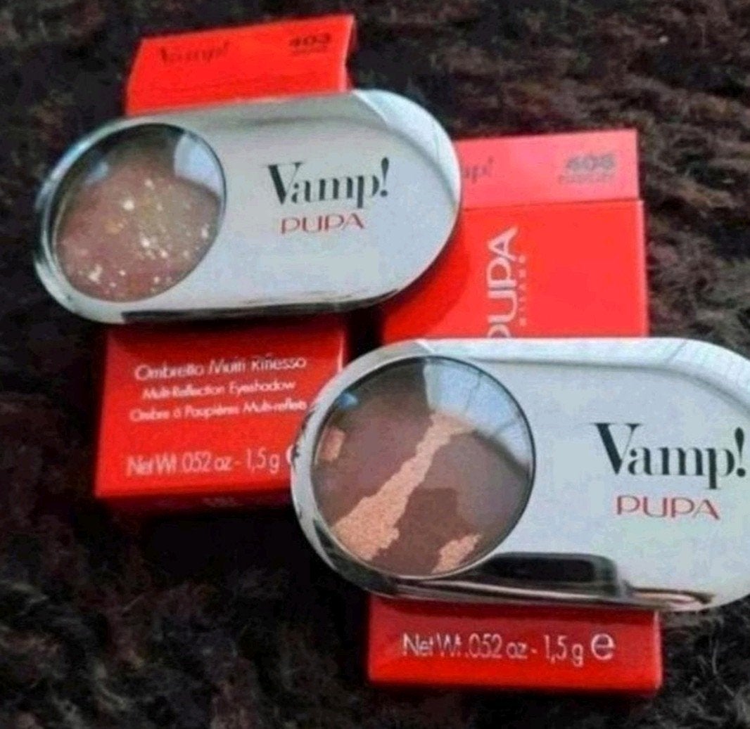 2 nieuwe Pupa Vamp oogschaduw bruin nude 403+408, Ogen, Bruin, Verzenden, Nieuw
