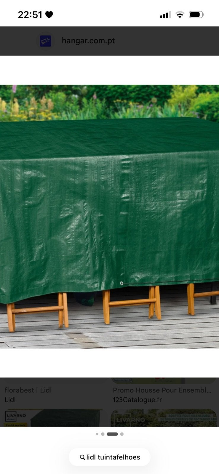 Tuintafelhoes te koop, Ophalen, Zo goed als nieuw, 200 cm of meer, 150 tot 200 cm