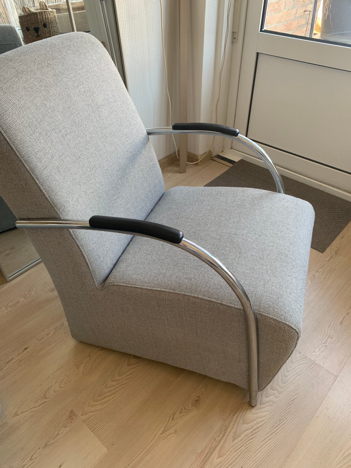 Woood stoel, Huis en Inrichting, Fauteuils, Ophalen of Verzenden, Zo goed als nieuw, 75 tot 100 cm, 50 tot 75 cm