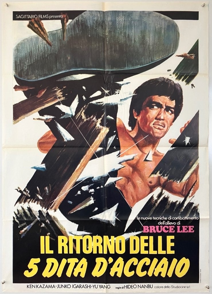 Originele filmposter - Kung-Fu film - Jaren 70/80, Verzenden, Zo goed als nieuw, A1 t/m A3, Film en Tv