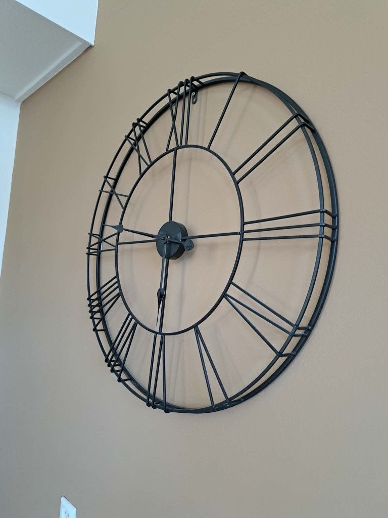 Te koop mooie klop AFM 70 cm, Wandklok, Werkt op batterijen, Ophalen of Verzenden, Zo goed als nieuw