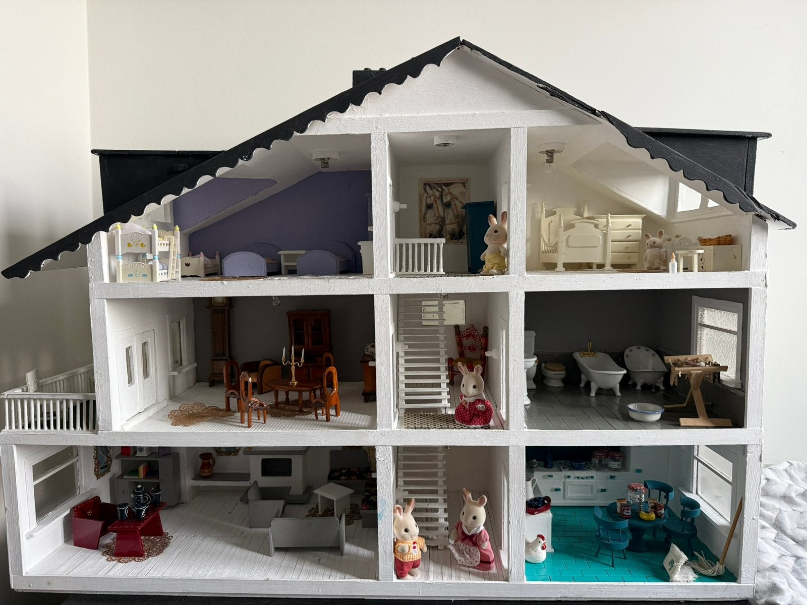 Super mooi oud poppenhuis, Verzamelen, Poppenhuizen en Toebehoren, Ophalen, Gebruikt, Poppenhuis