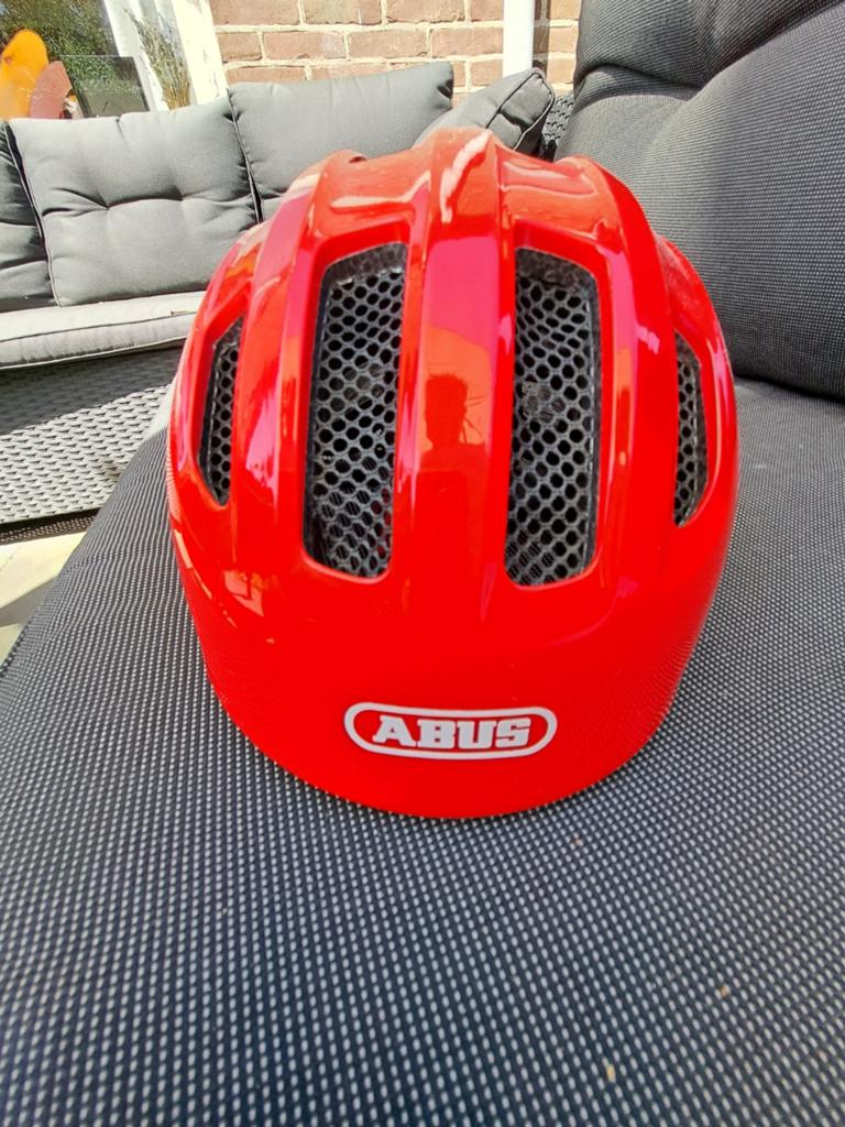 ABUS Smiley 3.0 Fietshelm voor Kinderen - Rood (50-55cm), Jongen of Meisje, Overige maten, Ophalen of Verzenden, Zo goed als nieuw