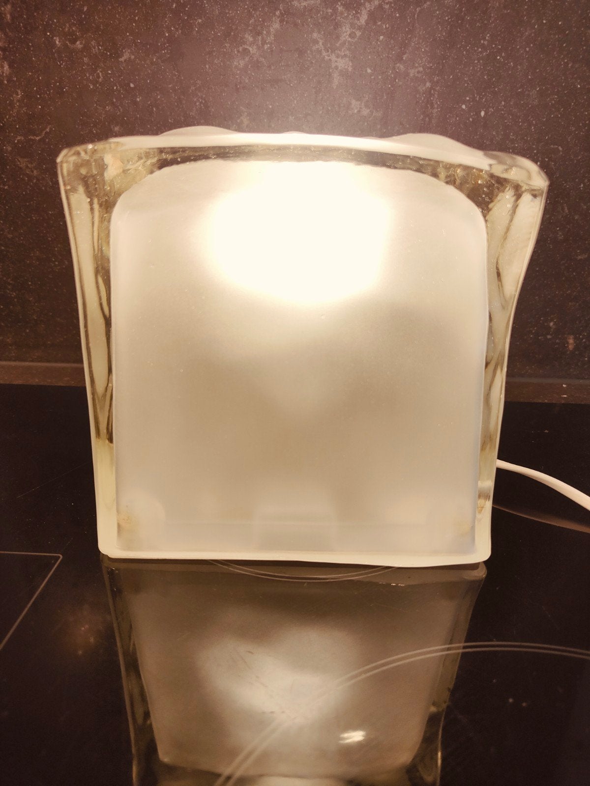 Vintage ikea Iviken cube lamp, Verzenden, Gebruikt, Modern, Sfeervol, Uniek