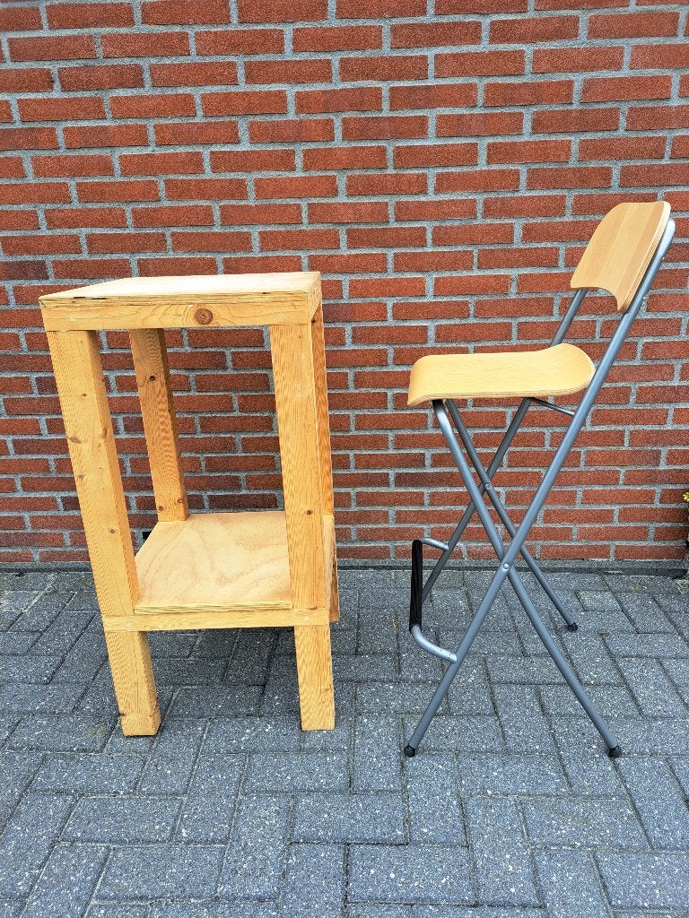 Statafel 45x45 cm, Huis en Inrichting, Ophalen, Zo goed als nieuw