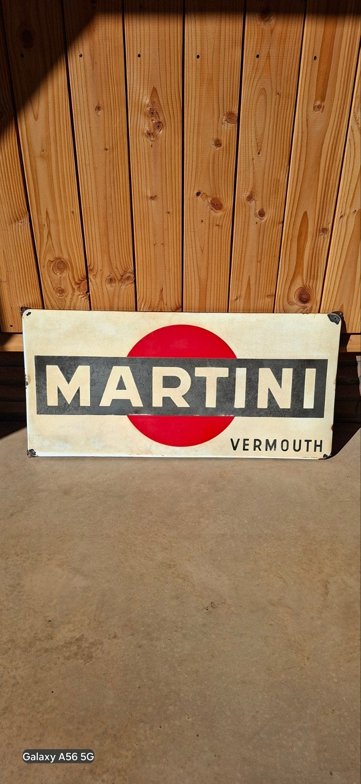 langcat Martini bord, Verzamelen, Ophalen, Gebruikt, Reclamebord
