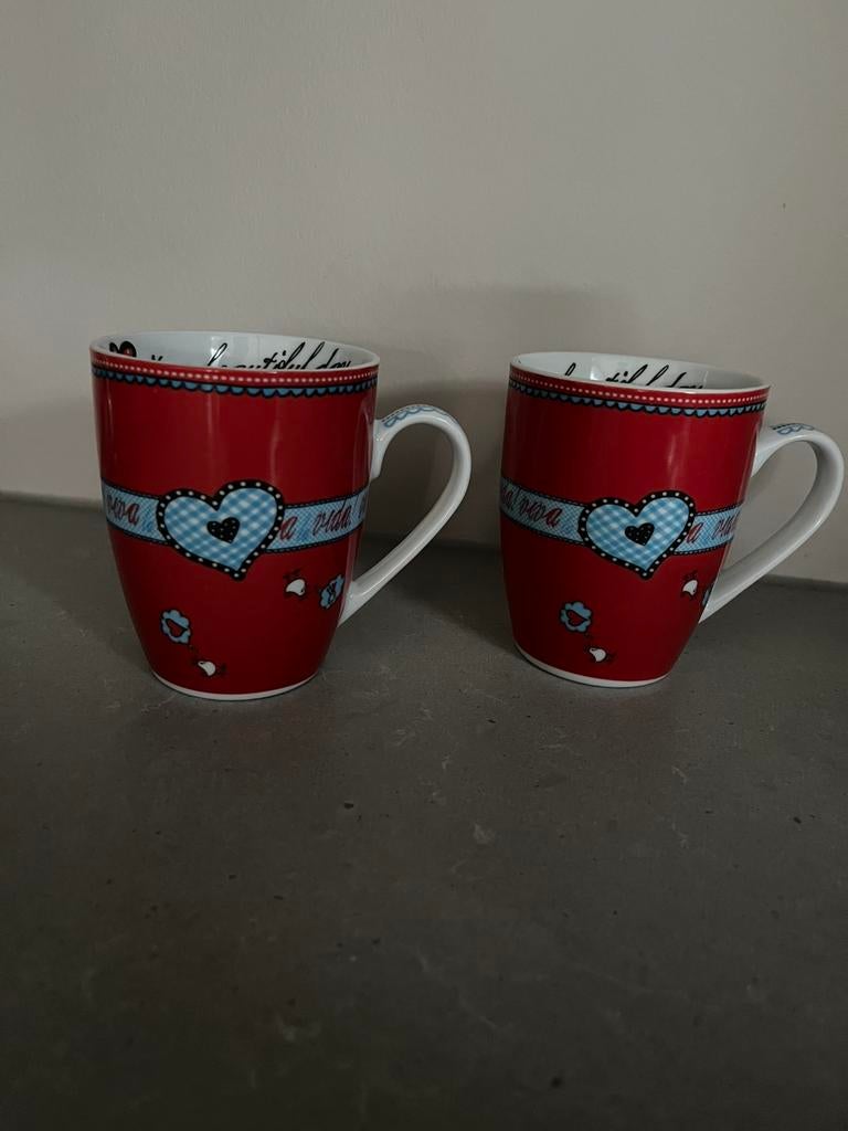 2 mooie mokken van het merk Koekepeer, Huis en Inrichting, Keuken | Servies, Ophalen of Verzenden, Zo goed als nieuw, Overige stijlen