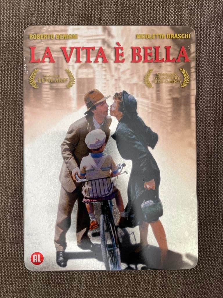 La Vita è Bella - dvd in metal case, Cd's en Dvd's, Dvd's | Drama, Gebruikt, Waargebeurd drama, Vanaf 12 jaar, Ophalen of Verzenden