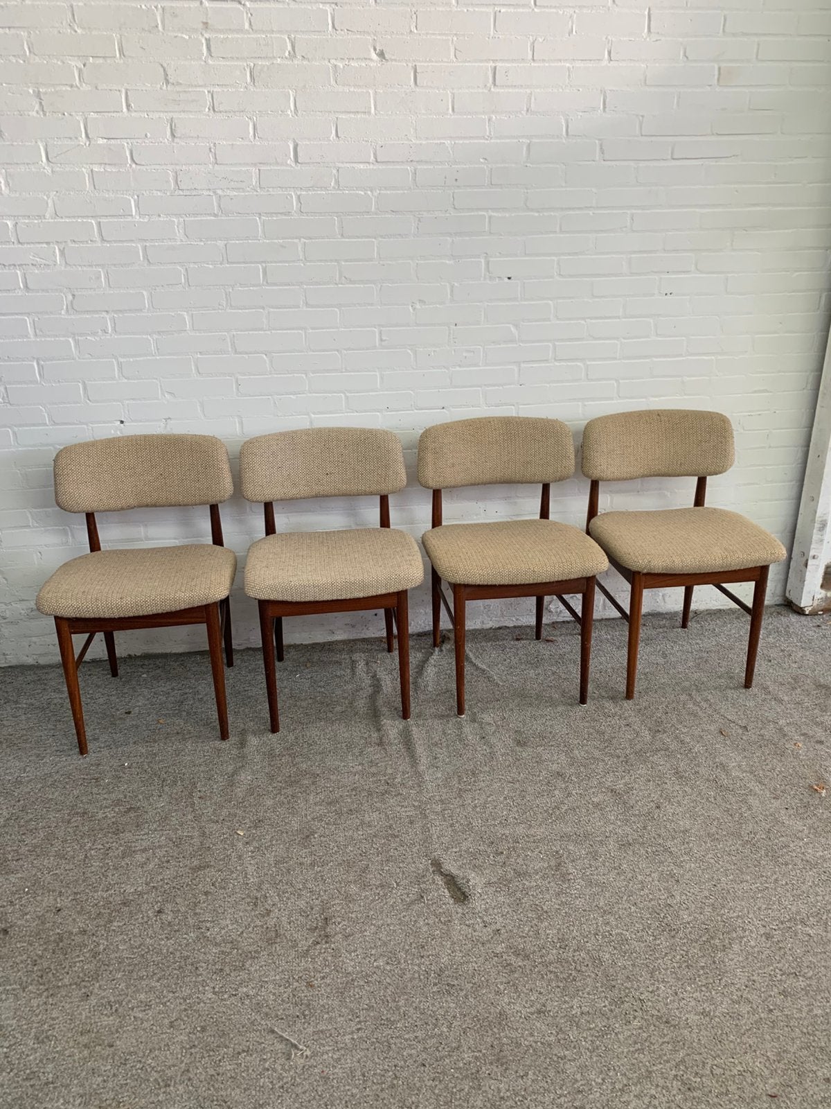 stoelen Topform of Deense Chairs teakhout frame jaren 60., Huis en Inrichting, Verzenden, Zo goed als nieuw