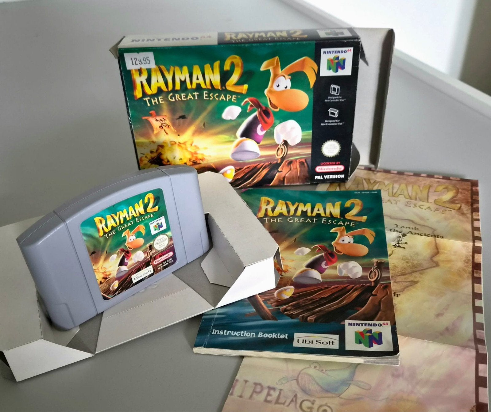 Nintendo 64 Rayman 2 The Great Escape, Avontuur en Actie, Gebruikt, 1 speler, Ophalen of Verzenden