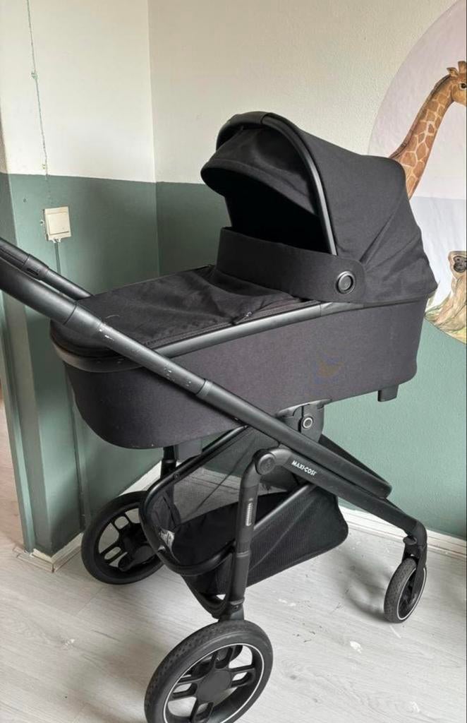 Maxi-Cosi Plaza+ Kinderwagen - Zwart, Gebruikt, Ophalen of Verzenden, Combiwagen, Met reiswieg