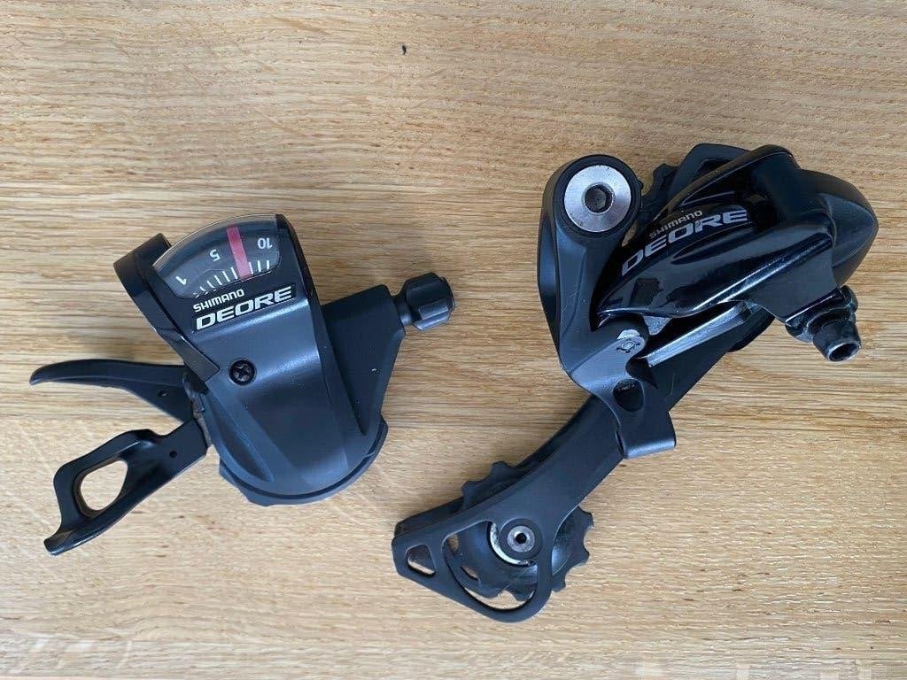 Derailleur en shifter Shimano Deore 10 speed, Shimano Deore, Elektrische fiets, Ophalen of Verzenden, Zo goed als nieuw