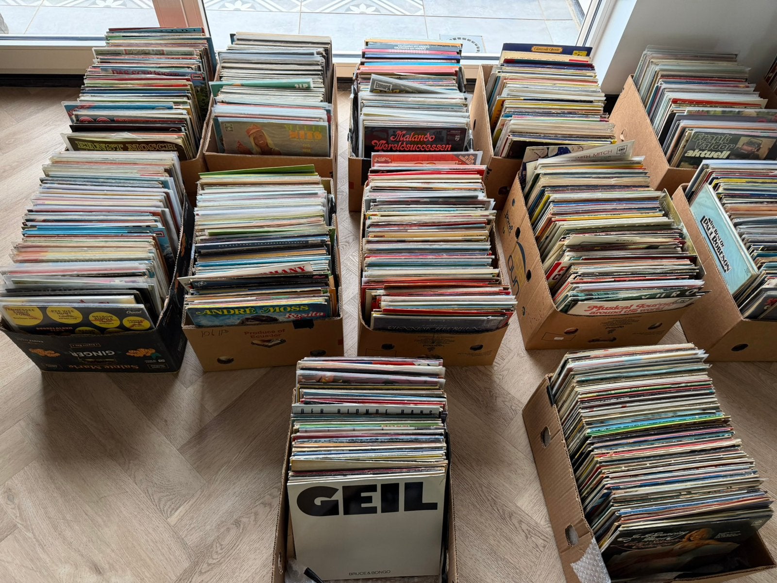 Grote partij ca. 1.500 LP’s / vinyl, Ophalen, Gebruikt, 12 inch