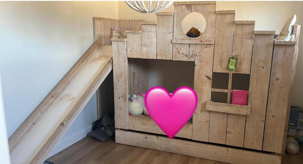 Gratis af te halen!!! Stijgerhout huisje 2/3 personen, Verzenden, Gebruikt, Stapelbed