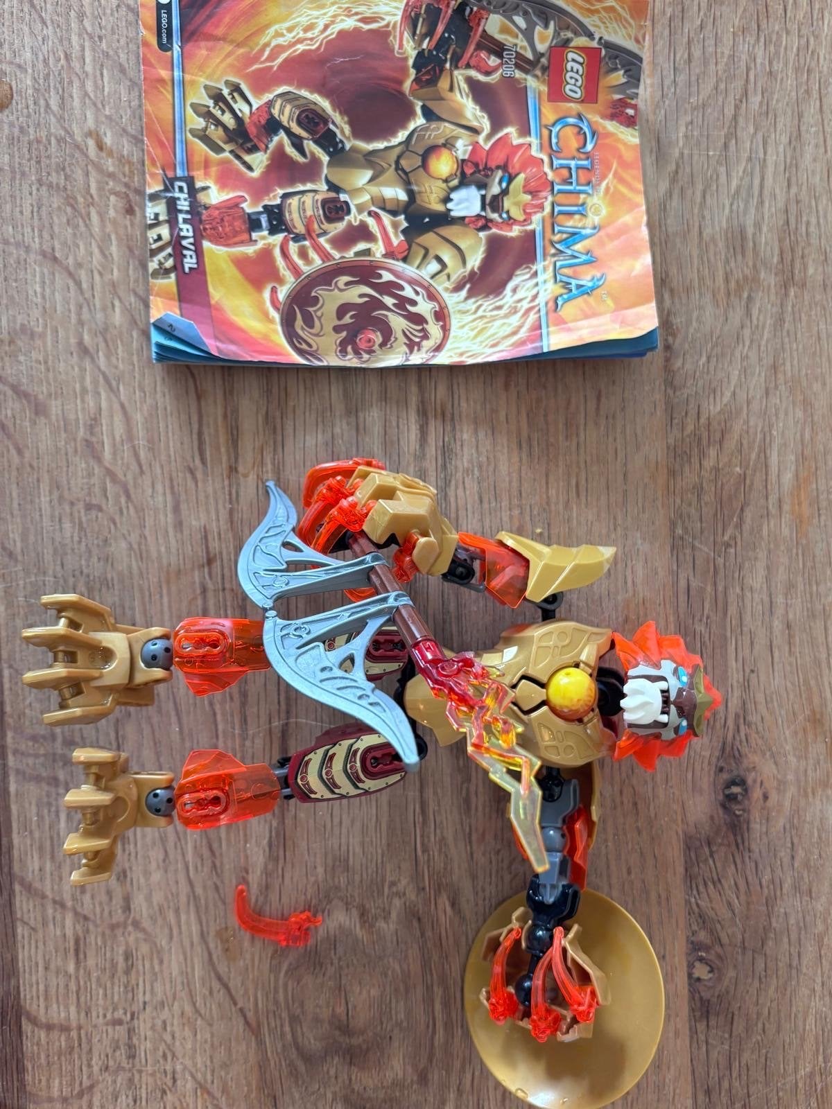 Lego Chima 70206 CHI Laval - Compleet met instructies, Gebruikt, Lego, Ophalen of Verzenden, Compleet
