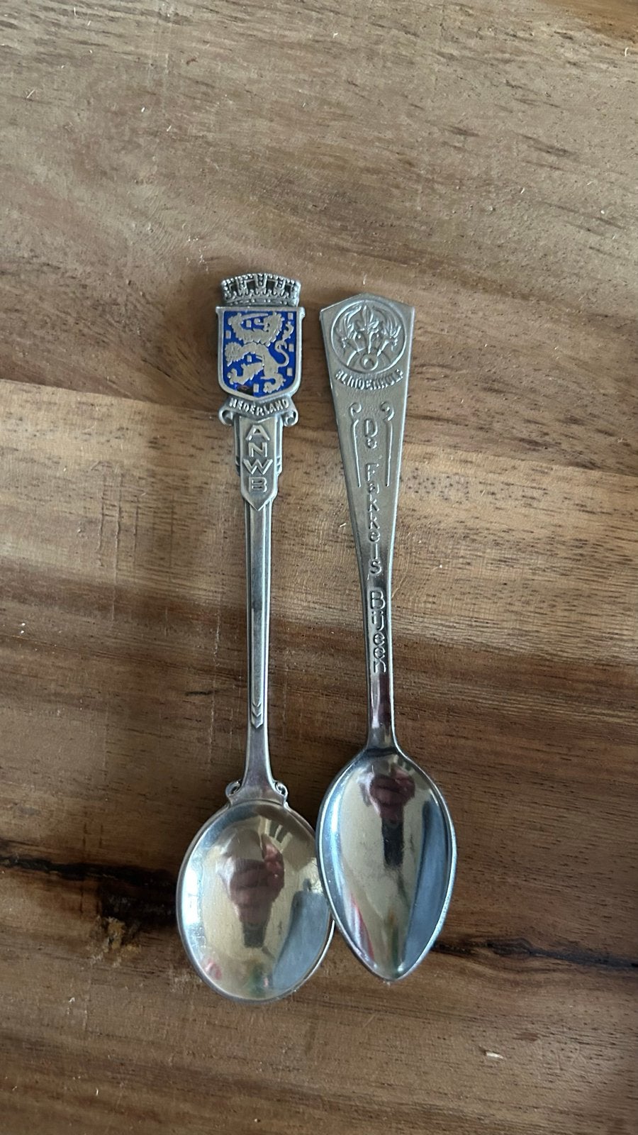 Set van 2 vintage theelepels - Nederland & De Fakkel is Bij, Ophalen of Verzenden