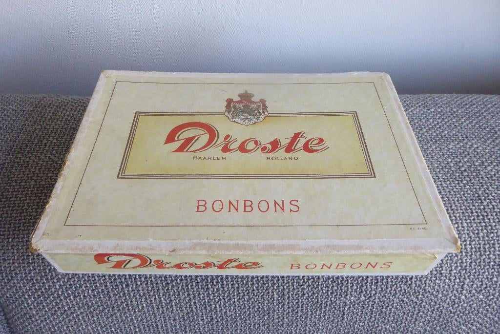 antieke doos Droste bonbons, Verzamelen, Ophalen of Verzenden, Gebruikt, Verpakking