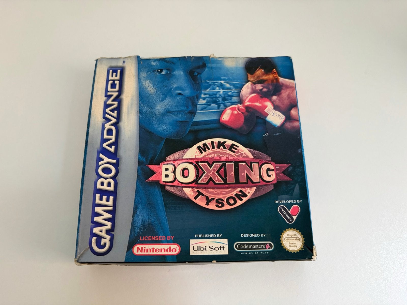 Mike Tyson Boxing Game Boy Advance (GBA) met doos en boekje, Gebruikt, 1 speler, Ophalen of Verzenden, Sport