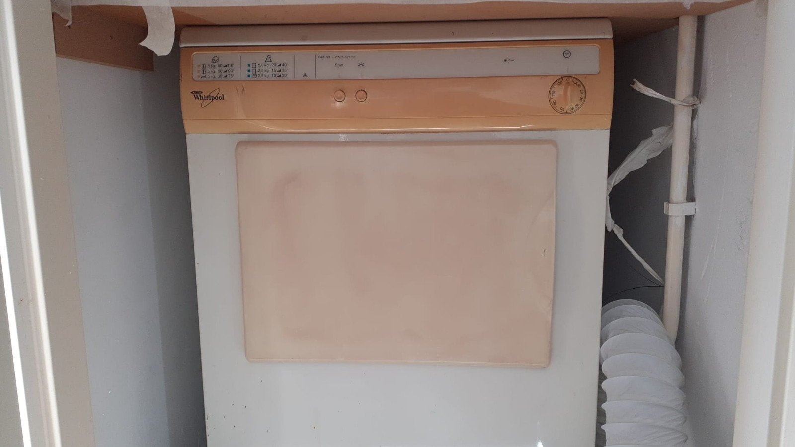 Werkende Whirlpool AWZ 121 Luchtafvoerwasdroger – Sch, Ophalen, Steen of Klei, 15 m² of meer, Dakpannen