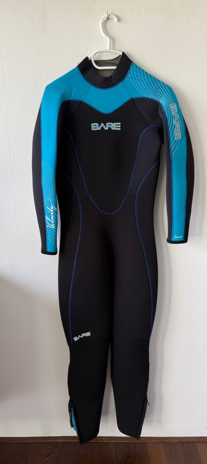 Wetsuit BARE Velocity 7mm maat 10, Verzenden, Zo goed als nieuw, Duikpak
