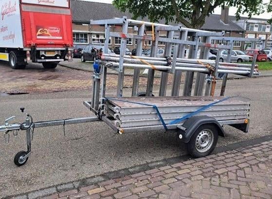 Te koop Rolsteiger +transporter, Doe-het-zelf en Verbouw, Steigers, Ophalen of Verzenden, Rolsteiger of Kamersteiger, 5 meter of hoger