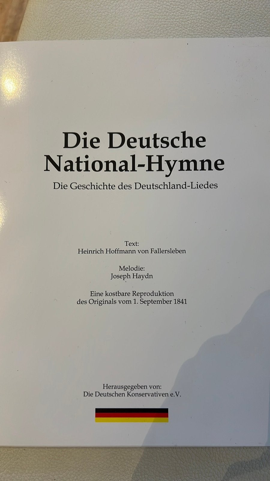 Die Deutsche National Hyme-Replica, Boeken, Literatuur, Ophalen of Verzenden, Zo goed als nieuw, Europa overig