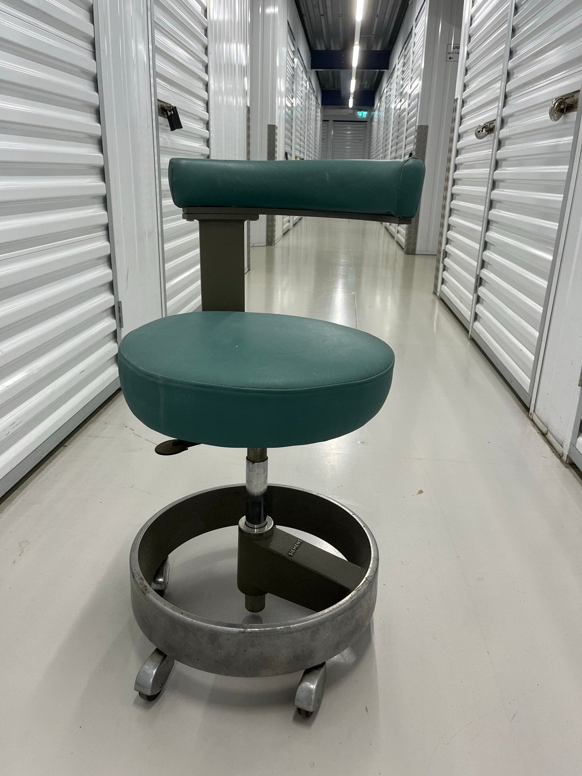 Vintage Siemens tandarts stoel - Groen, Huis en Inrichting, Ophalen, Gebruikt, Groen, Bureaustoel
