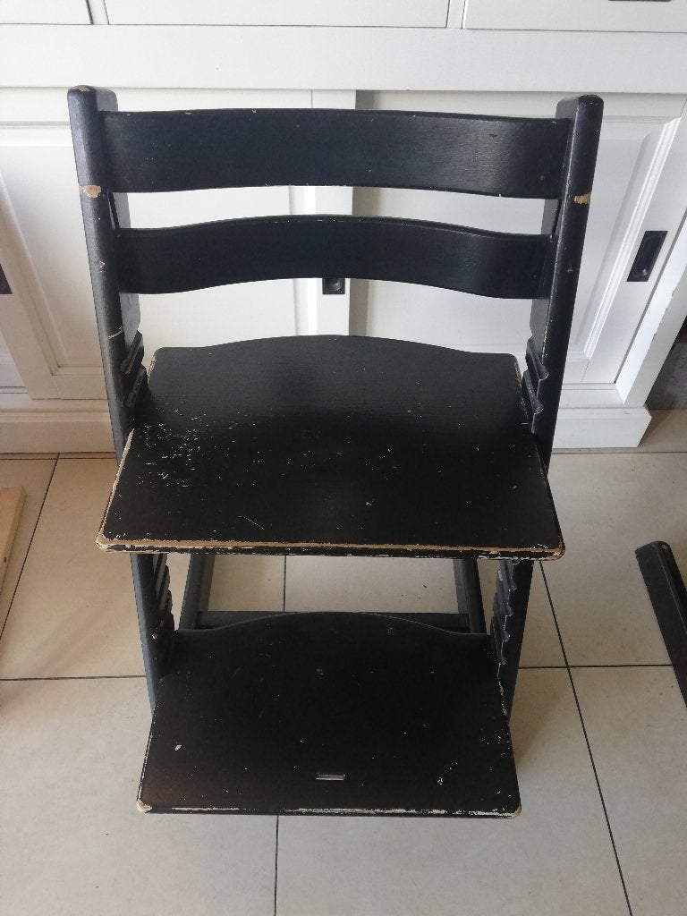 Trip trap stoel gebruikt, Ophalen, Gebruikt, Zwart, Eén