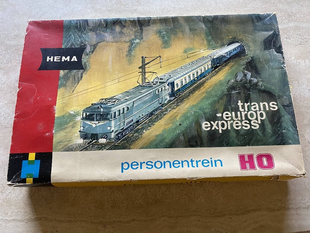 HO Hema personentrein Trans Europ Express in ovp (831), Overige merken, Gelijkstroom, Ophalen of Verzenden, Gebruikt