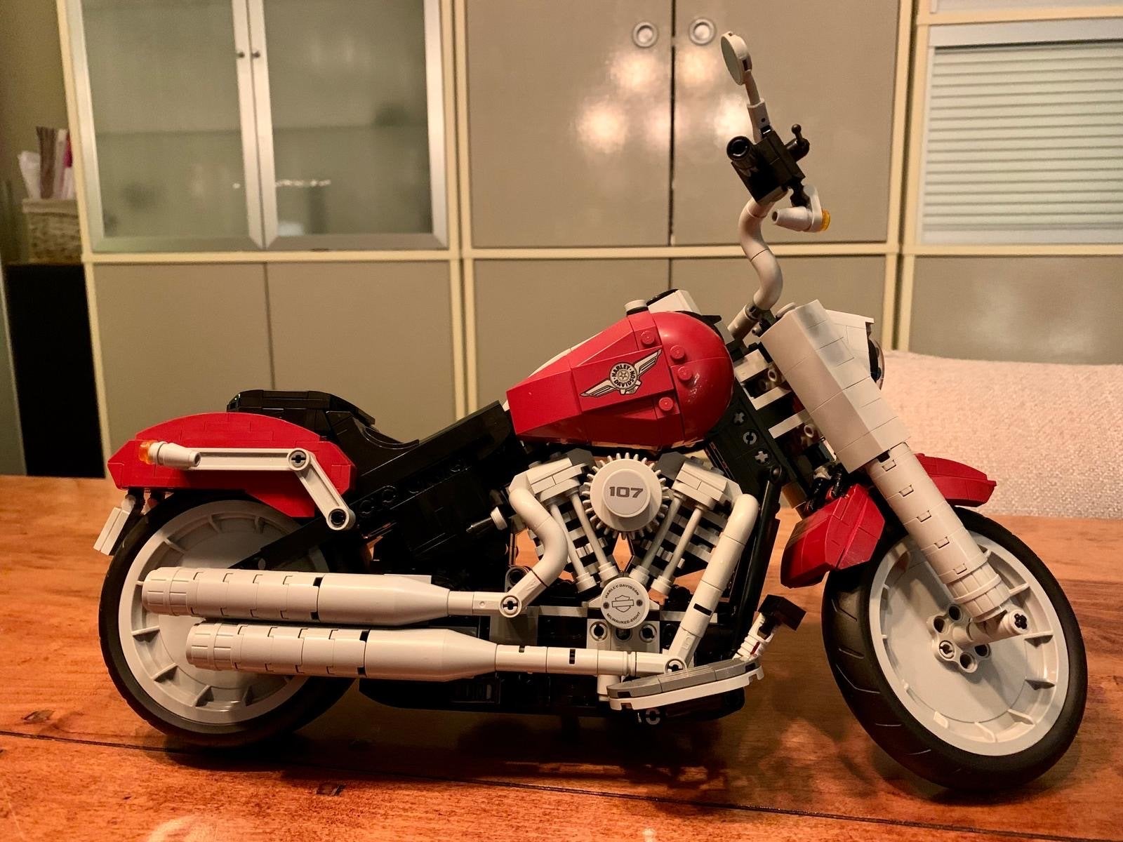 LEGO Creator Expert Harley-Davidson Fat Boy (10269), Ophalen of Verzenden, Zo goed als nieuw, Overige merken