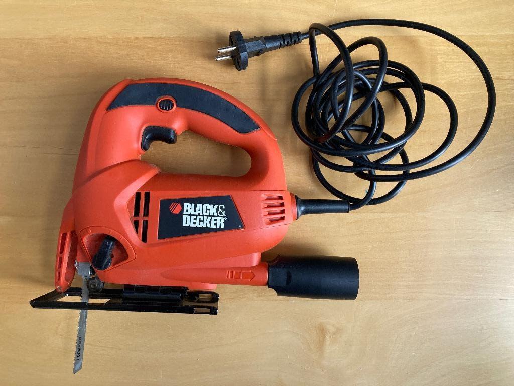 Black & Decker 480W Decoupeerzaag in koffer, Ophalen, Decoupeerzaag, 30 tot 70 mm, Minder dan 600 watt