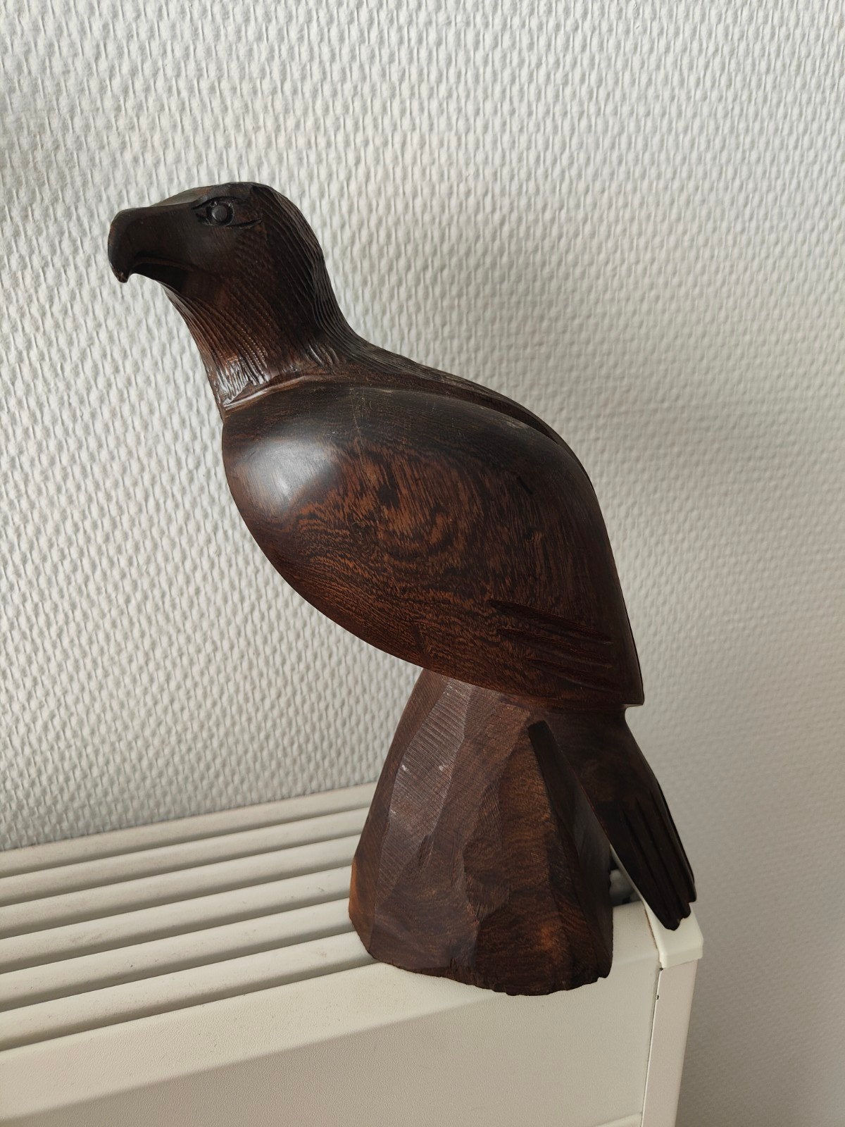 Vintage Handgesneden Houten Adelaar - 'Ironwood' Kunst, Antiek en Kunst, Houtsnijwerk, Ophalen of Verzenden, Handgemaakt, 20 - 50 cm