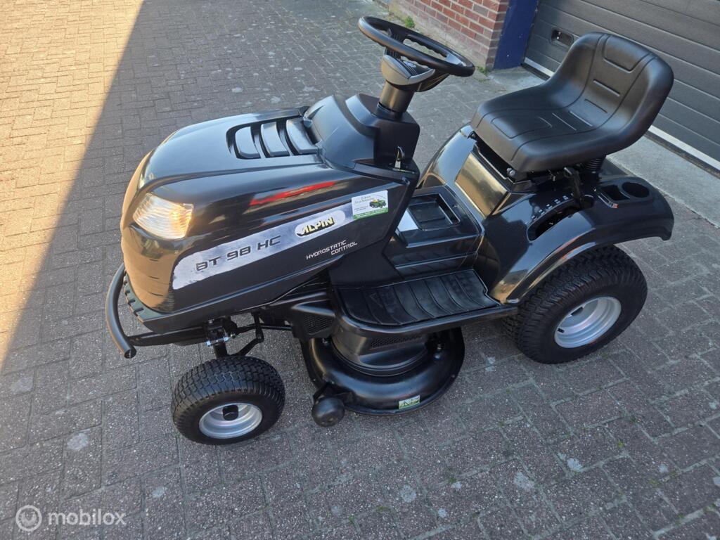 Zitmaaier alpina zijlosser/ mulch b&s Hydrostaat, Tuin en Terras, Zitmaaiers, Ophalen, Zo goed als nieuw, Mulchfunctie