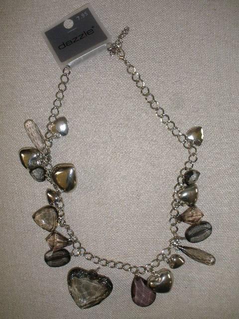 DAZZLE ketting met hartjes en stenen - nieuw -, Sieraden, Tassen en Uiterlijk, Kettingen, Ophalen of Verzenden, Nieuw, Zilver