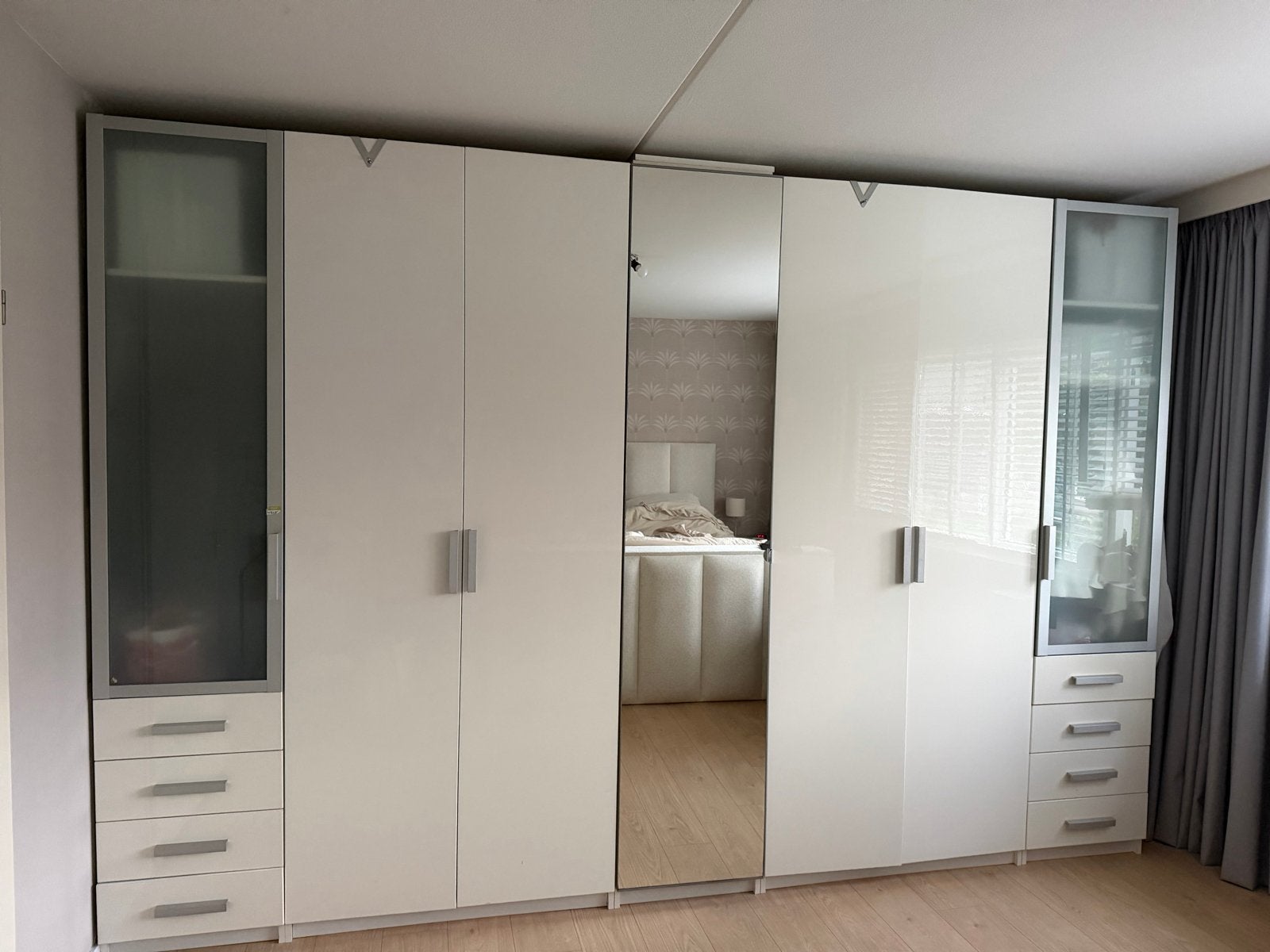 Ikea Pax deuren en laden (2.29m hoog), Ophalen, Overige materialen, Gebruikt, 200 cm of meer