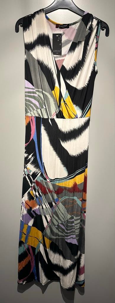 Esperance Mouwloze Lange Jurk met Print - Universele Maat, Kleding | Dames, Jurken, Overige kleuren, Verzenden, Maat 42/44 (L)