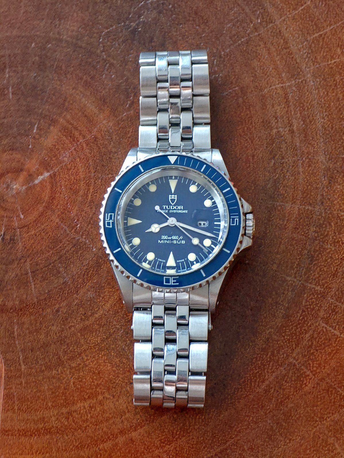 Tudor Prince Oysterdate Mini Sub 73090 - Zeldzaam & Prachtig, Overige merken, Staal, Staal, Polshorloge