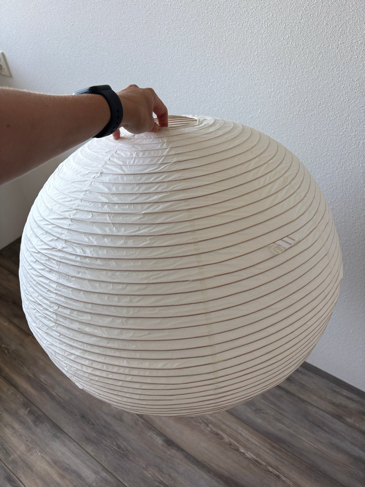 HAY rijstpapieren lamp 60cm, Ophalen, Gebruikt, Textiel