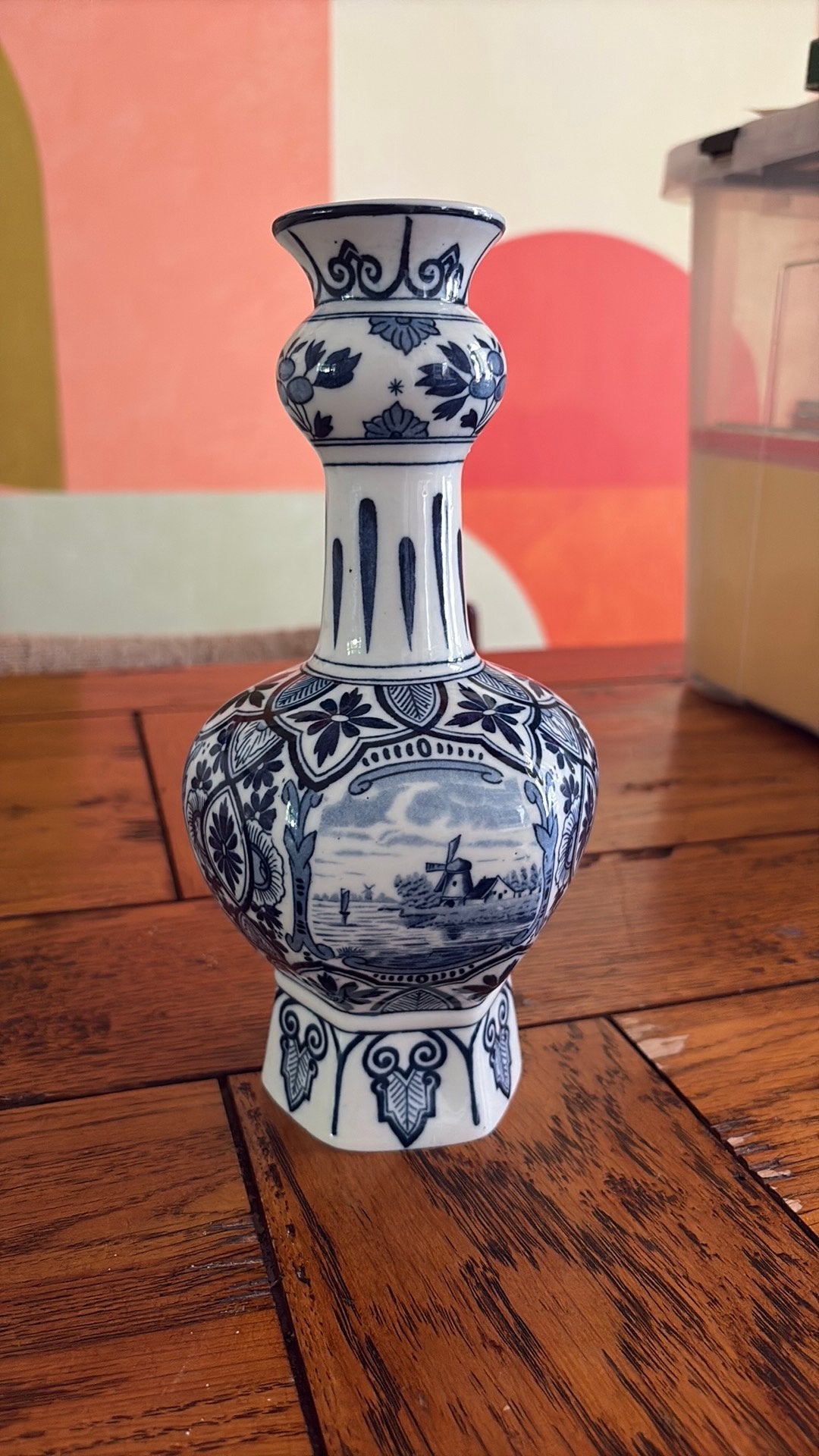 Antieke Mosa Maastricht vaas – n/Delft decor 513, Ophalen of Verzenden