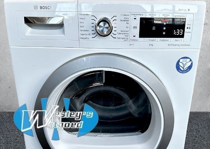 Bosch Serie 8 warmtepompdroger 9kg – 1 jaar garantie​, Wesley's Witgoed, Info@wesleyswitgoed.nl, Industrieweg 3B, 1613KT Grootebroek, Nederland