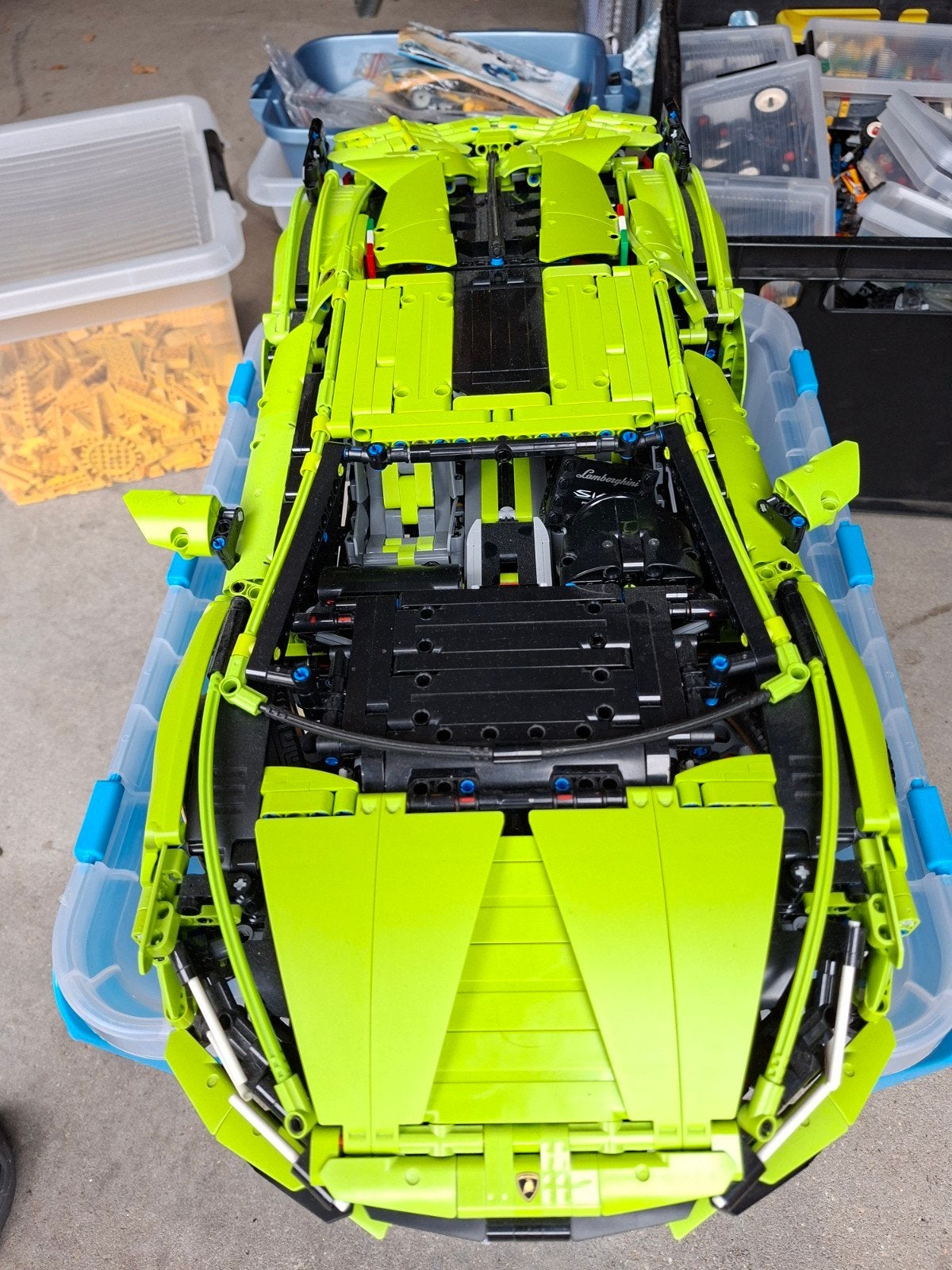 lego 42115 Lamborghini Sian 1x gebouwd met boekje, Ophalen of Verzenden, Zo goed als nieuw, Lego, Technic