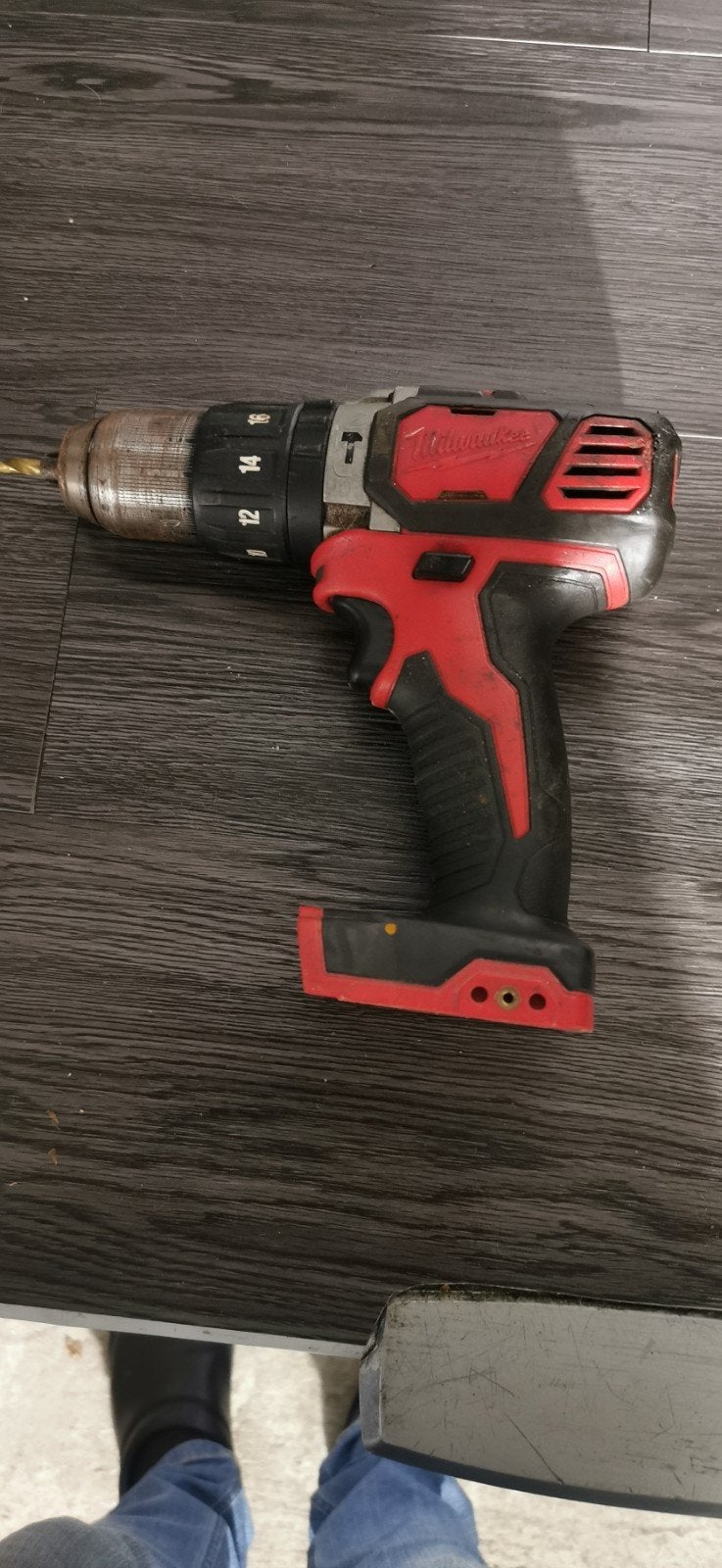 Milwaukee M18 BPD Accu Boormachine - Gebruikt, Boormachine, Ophalen of Verzenden, Klopboormechanisme, Gebruikt